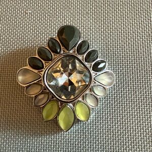 Lia Sophia Black and Yellow Statement Pendant